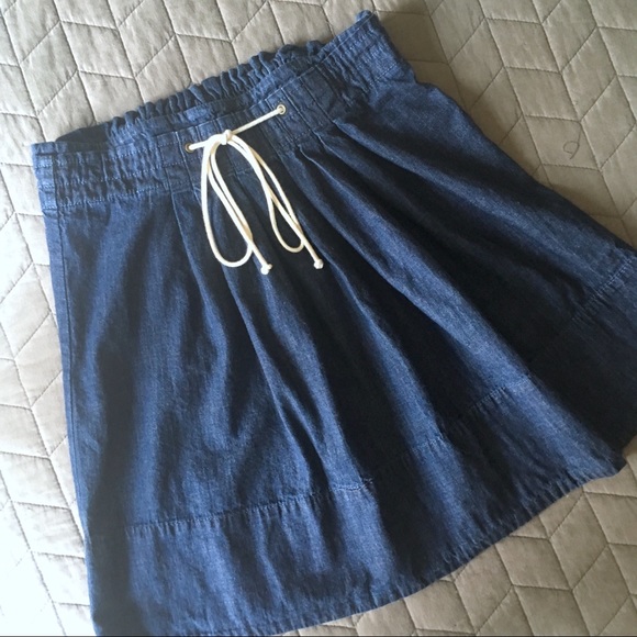 Merona Dresses & Skirts - Chambray Skirt with Drawstring Tie size XS